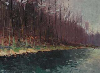 Raoul Hynckes - Rouge Cloître, l\'Etang