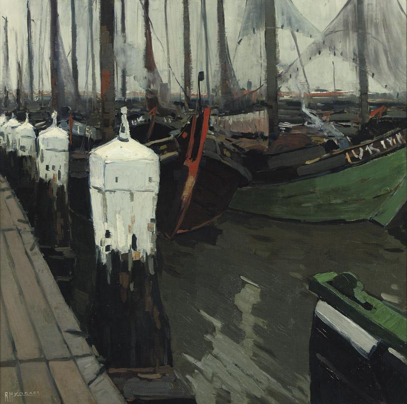 Raoul Hynckes - The harbour of Urk