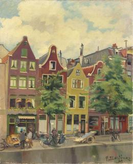 Raoul Martinez - Activity at an Amsterdam canal