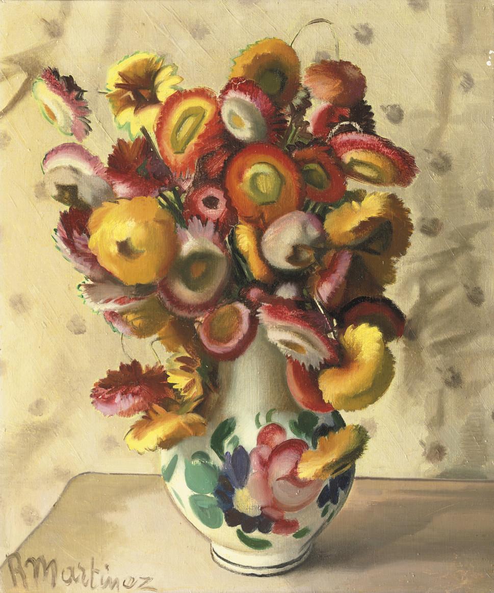 Raoul Martinez - Immortelles - A still life with flowers