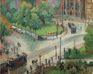 Raoul Martinez - Leidseplein naar het Kleine-Gartmanplantsoen