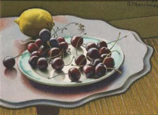 Raoul Martinez - Still Life With Cherries And A Lemon