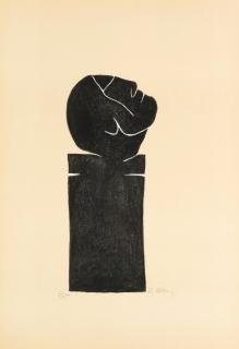 Raoul Ubac - Stèle tête levée, 1982