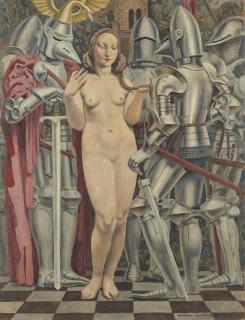 Raphaël Delorme - Femme Aux Armures, Vers 1945