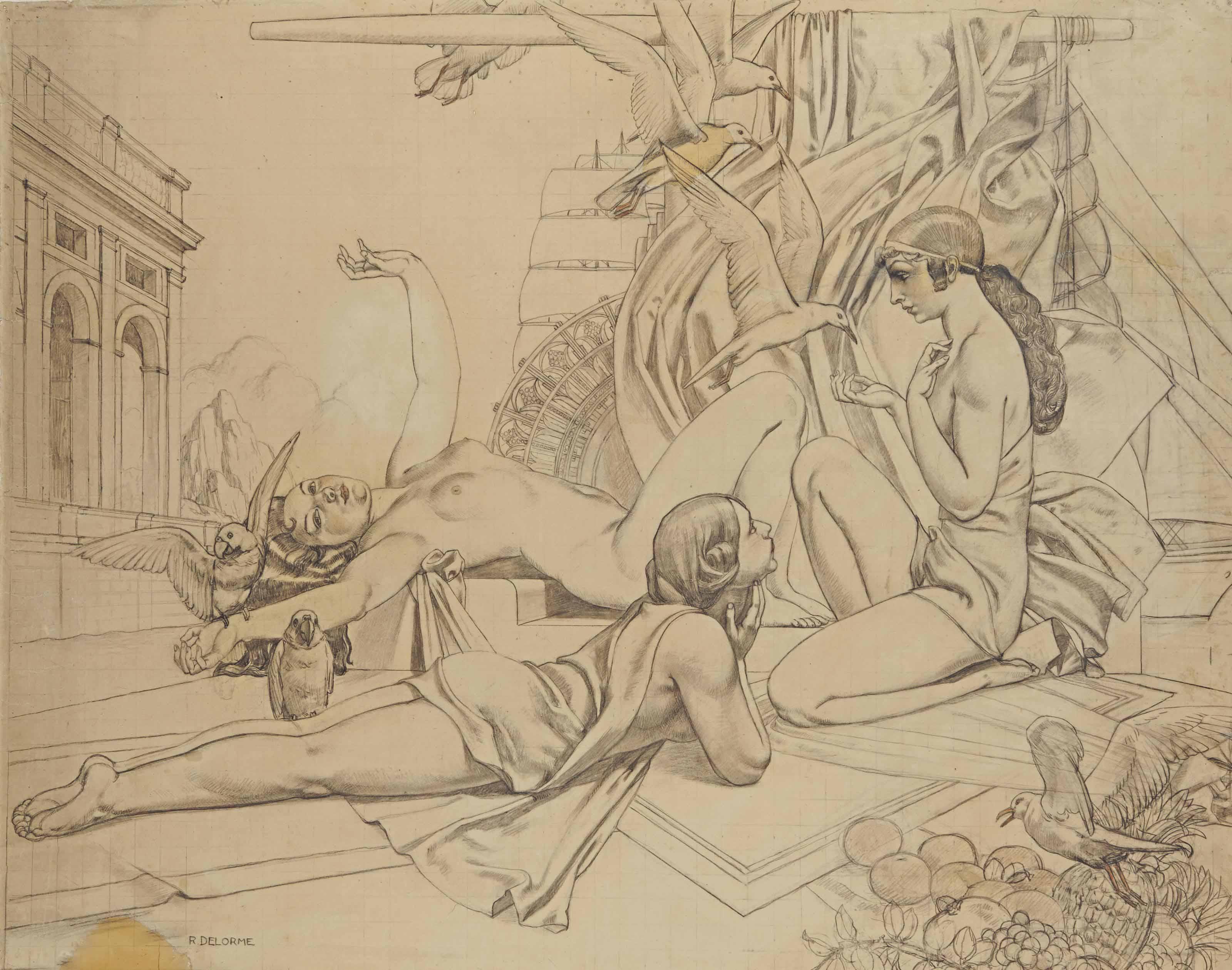 Raphaël Delorme - Les Mouettes, Vers 1928-1930