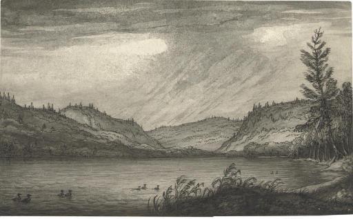 Raphael Lamar West - View of Honeoye Lake, Ontario County, New York State