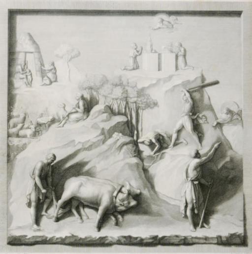 Raphael Morghen - Bassirilievi Della Porta Maggiore Del Tempio Di S. Gio. Battista Di Firenze