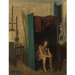 Raphael Soyer - Artist And Model