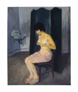Raphael Soyer - Black Screen