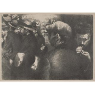 Raphael Soyer - Bowery Nocturne (Cole 28)