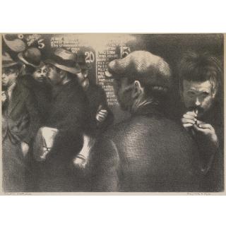 Raphael Soyer - Bowery Nocturne (Cole 28)