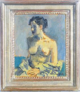 Raphael Soyer - Female nude