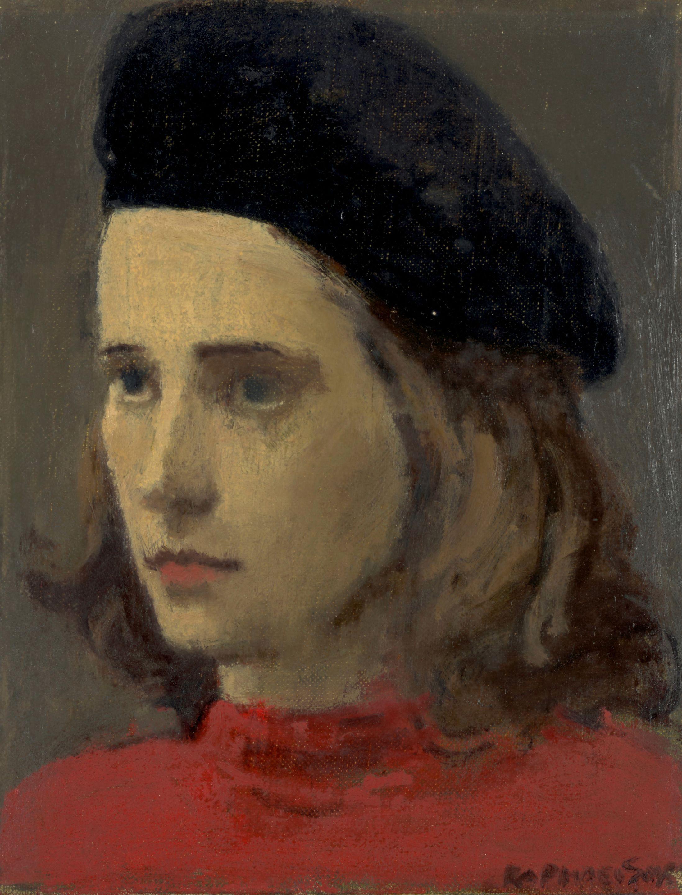 Raphael Soyer - Girl Wearing a Beret