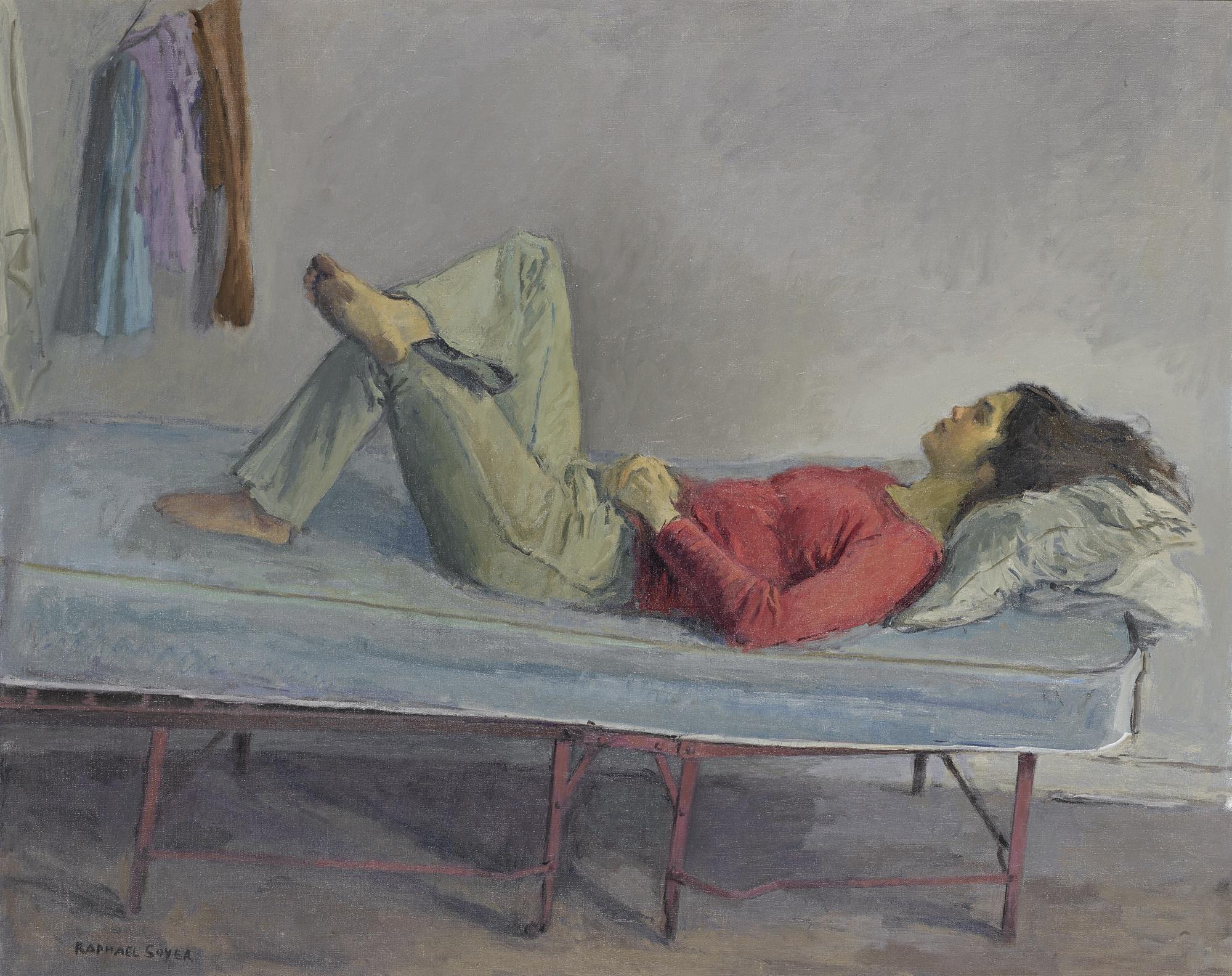 Raphael Soyer - Miriam Resting