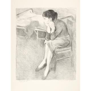Raphael Soyer - Pensive Girl