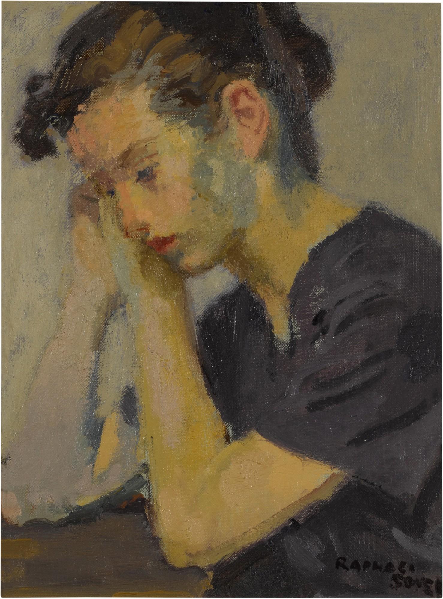 Raphael Soyer - Portrait of a Woman