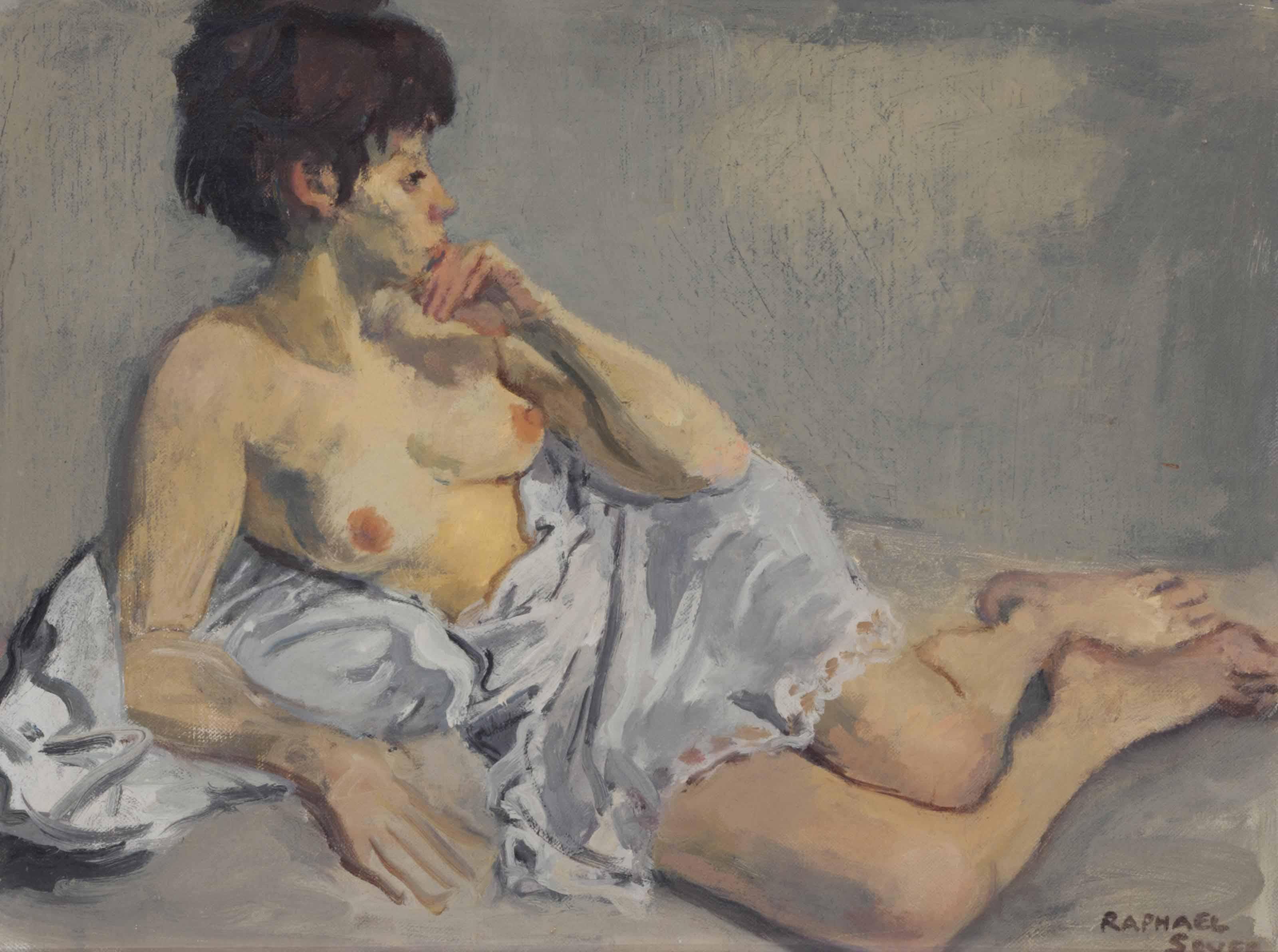 Raphael Soyer - Reclining Nude