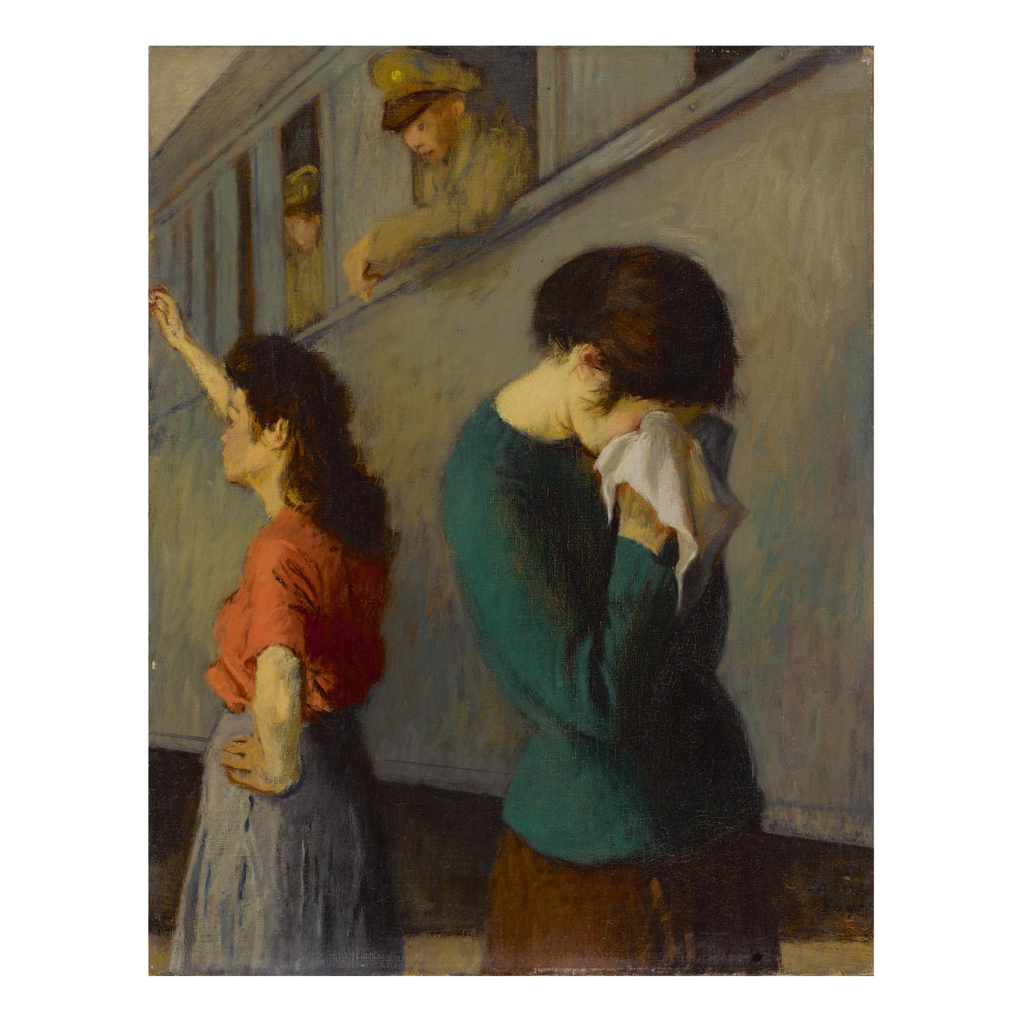 Raphael Soyer - Saying Goodbye