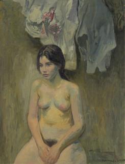 Raphael Soyer - Seated Nude