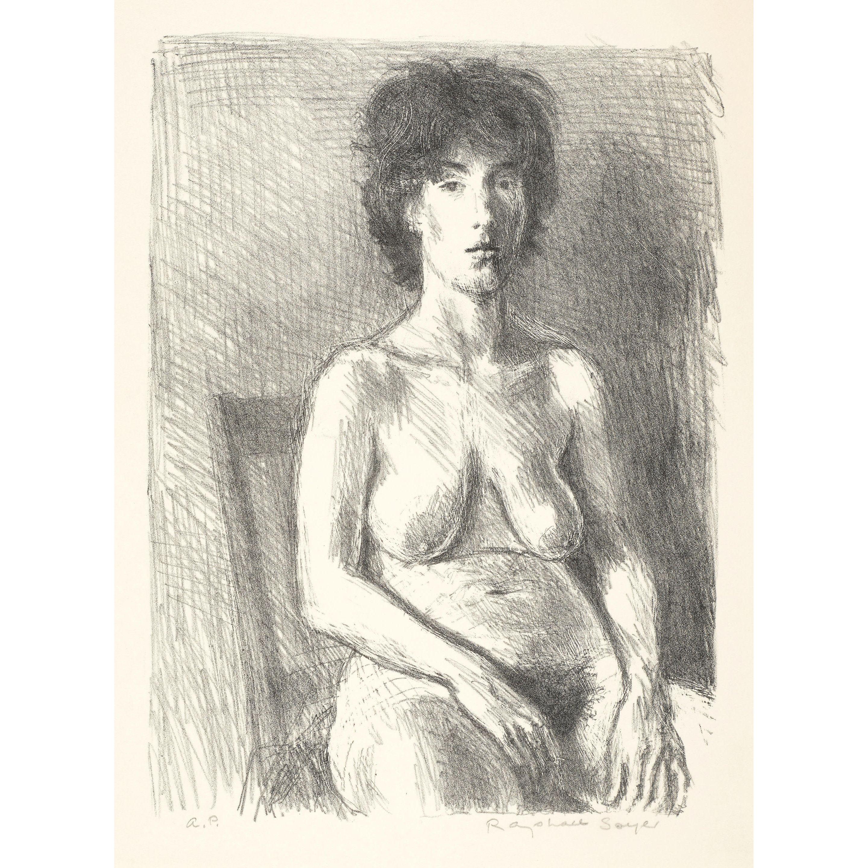 Raphael Soyer - Seated Nude