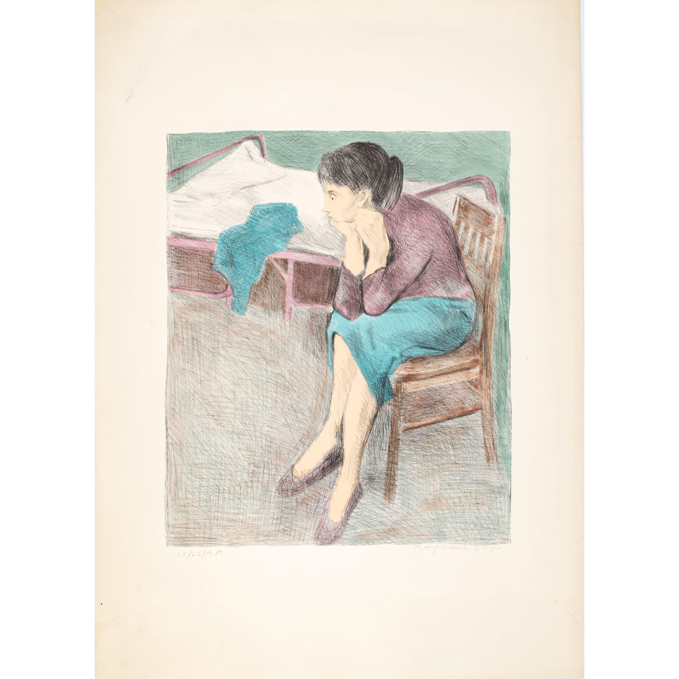Raphael Soyer - Seated Woman Near a Bed