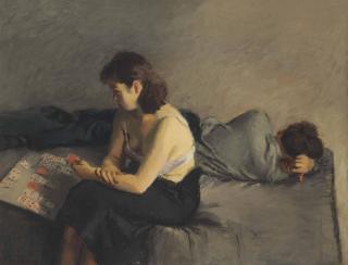 Raphael Soyer - Solitaire