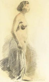 Raphael Soyer - Standing Nude