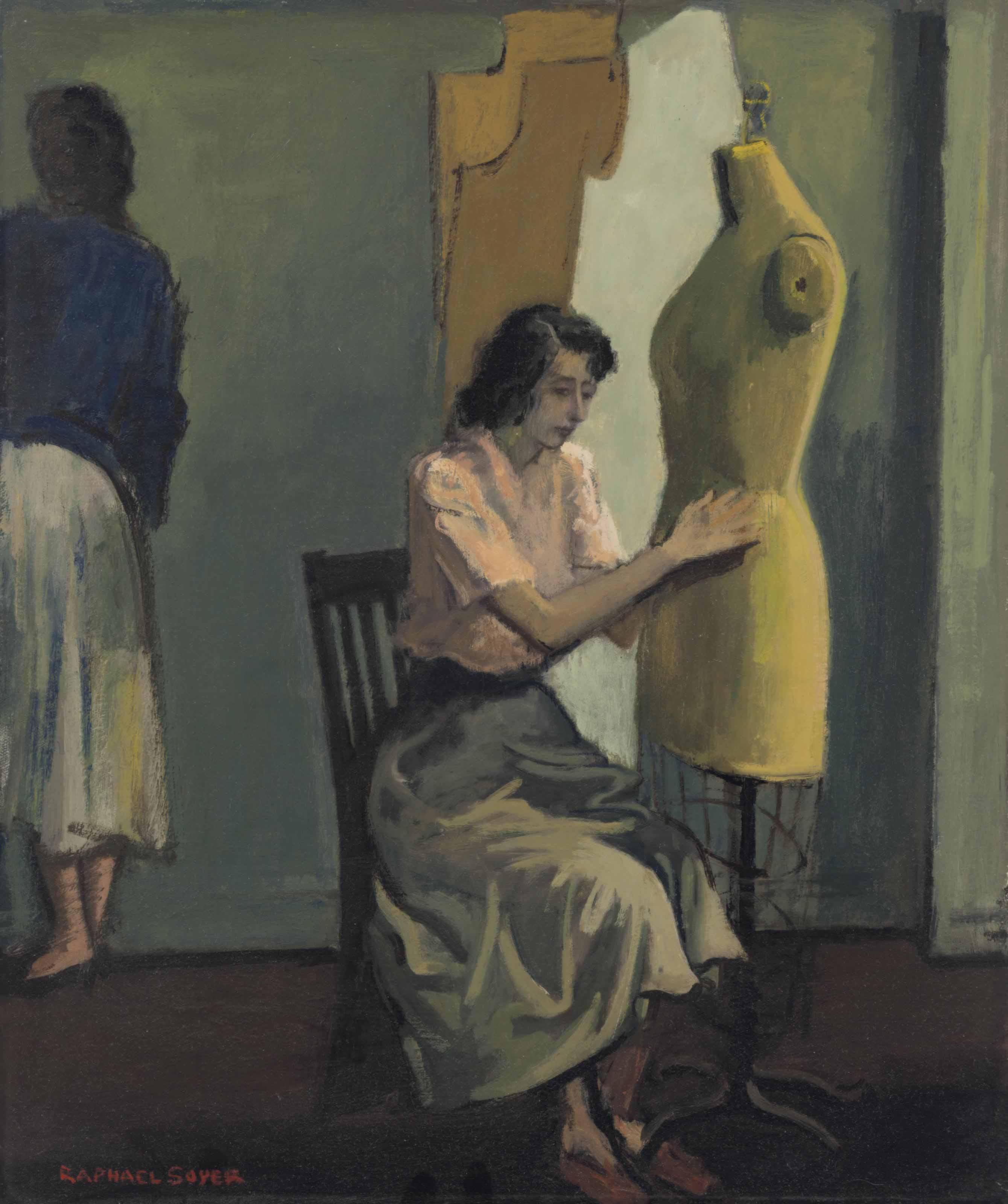 Raphael Soyer - The Seamstress