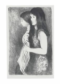 Raphael Soyer - [Two Girls]