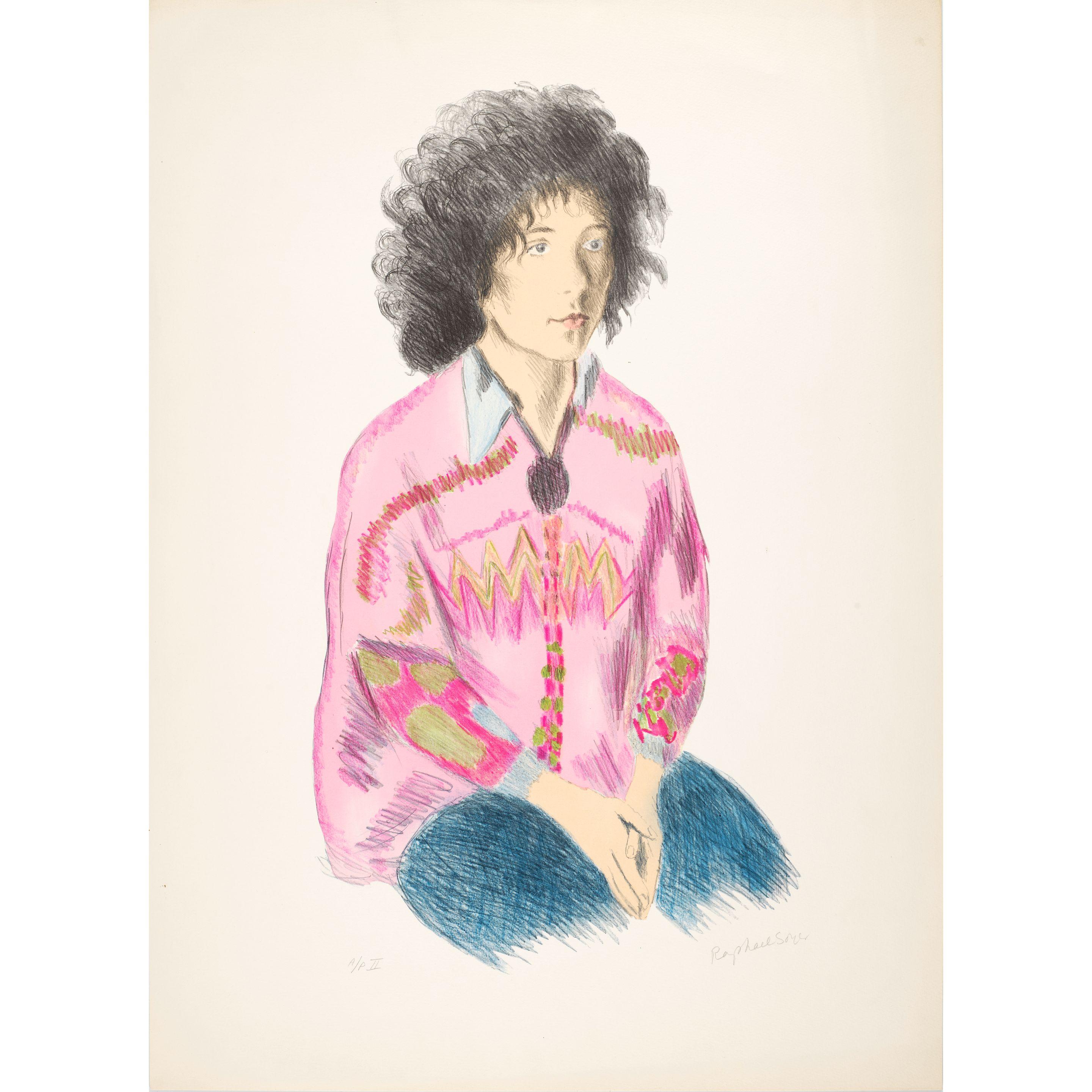 Raphael Soyer - Untitled (Seated Girl); Untitled (Portrait of a Seated Woman) (2 works)