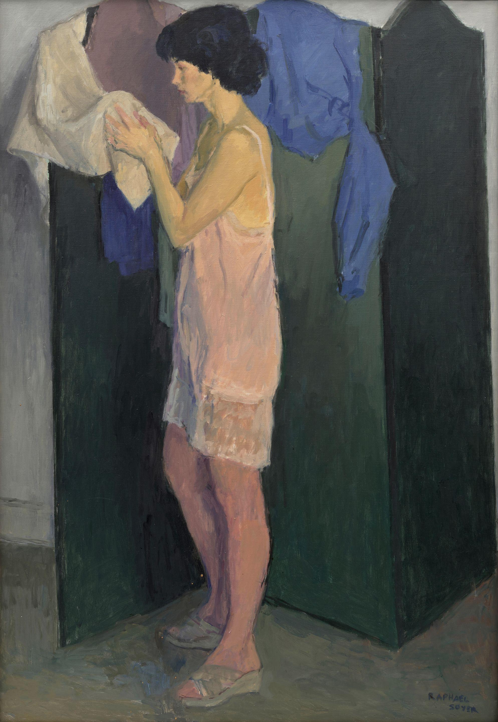 Raphael Soyer - Woman Drying Her Hands