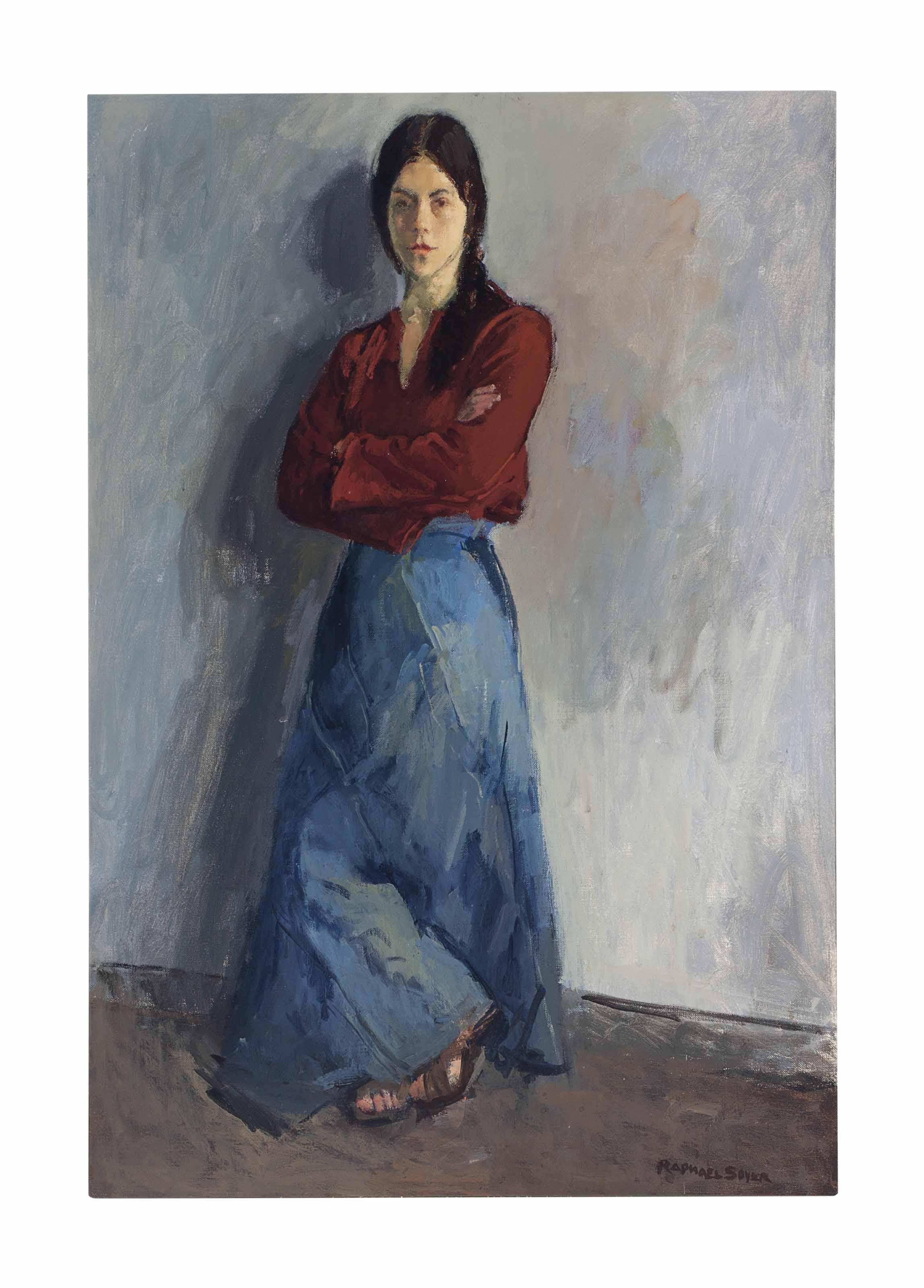 Raphael Soyer - Woman waiting