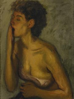 Raphael Soyer - Yawning Girl