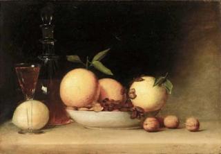 Raphaelle Peale - Still Life with Liqueur and Fruit