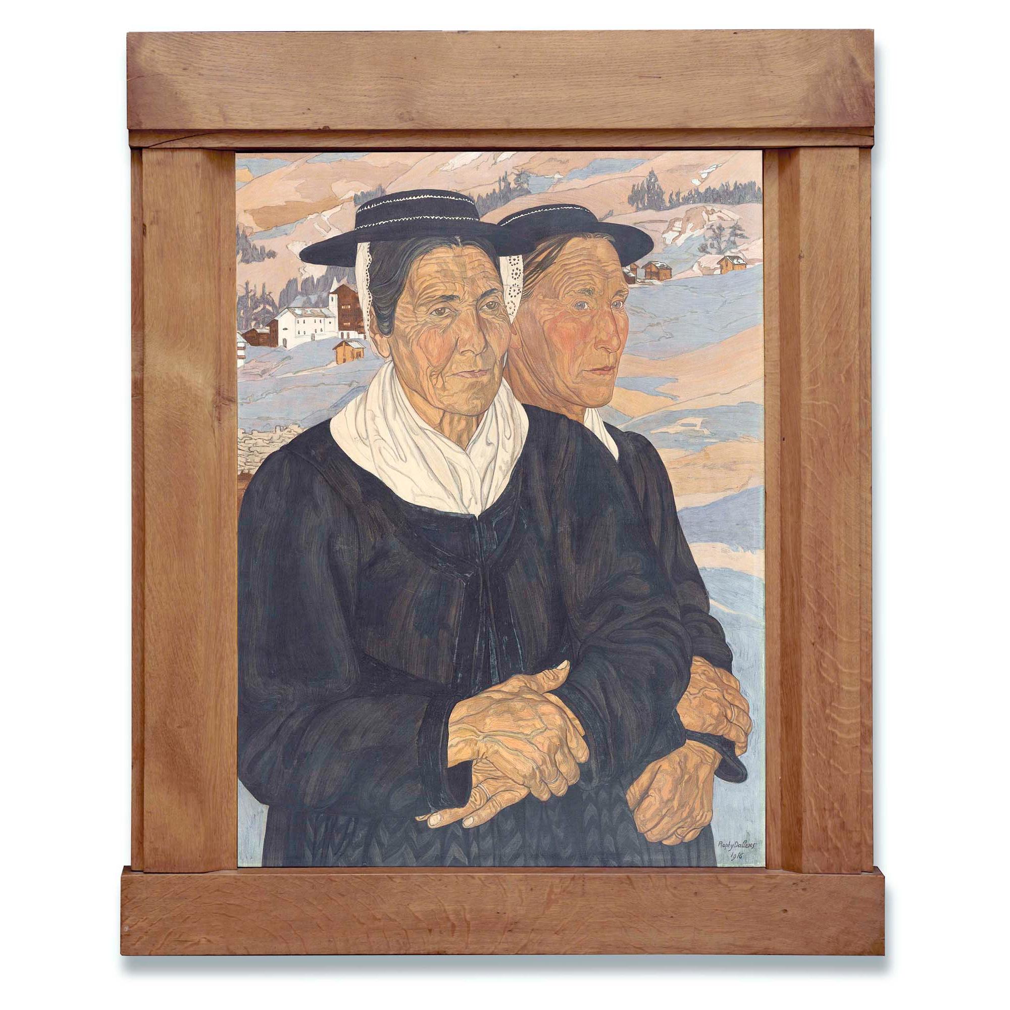 Raphy Dallèves - Deux Valaisannes De La Sage, 1916 Two Women From La Sage (Valais), 1916 
