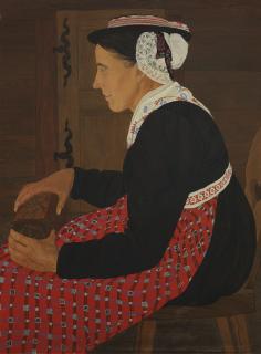 Raphy Dallèves - Femme Au Coffret, 1914