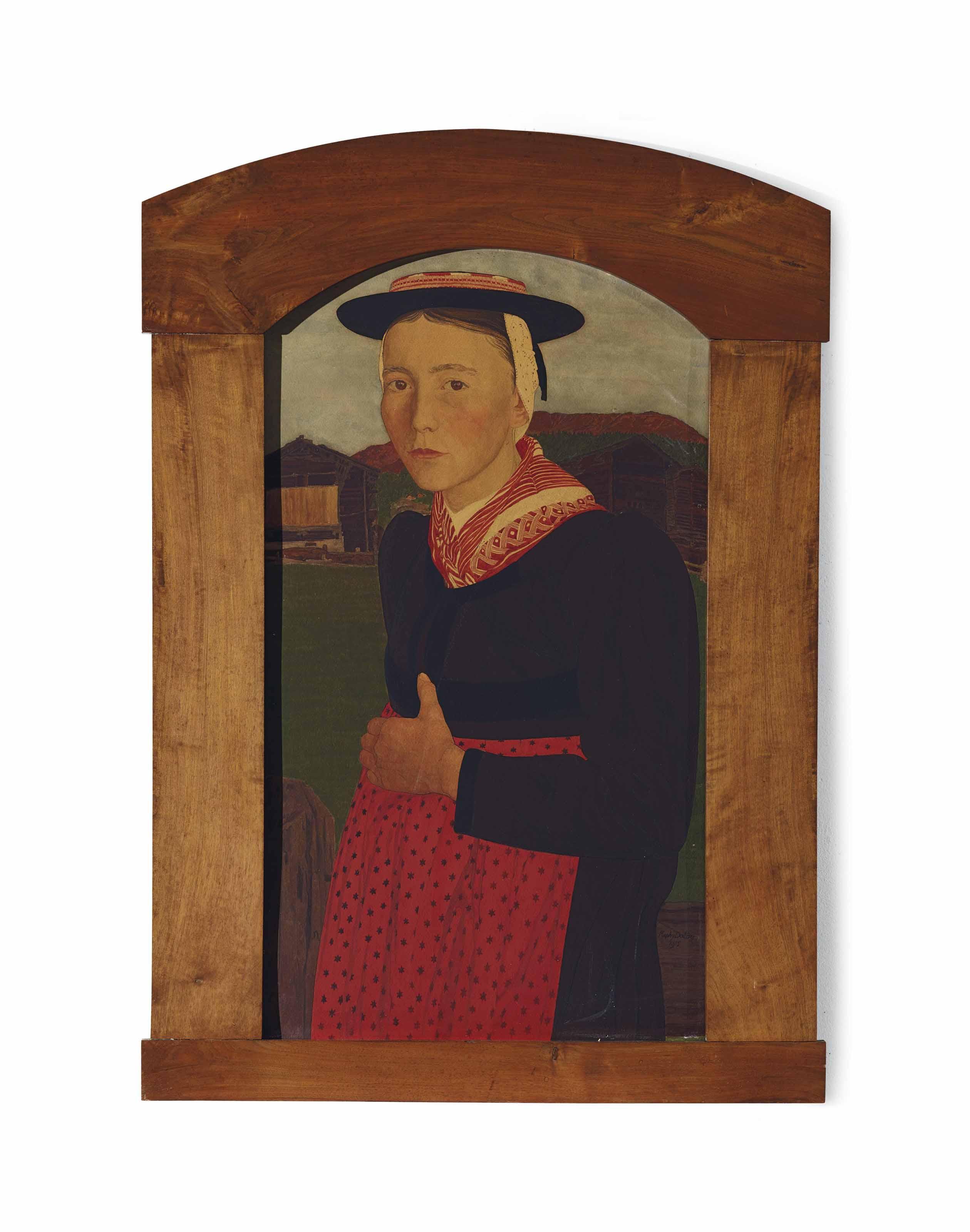 Raphy Dalleves - Jeune Paysanne, 1915