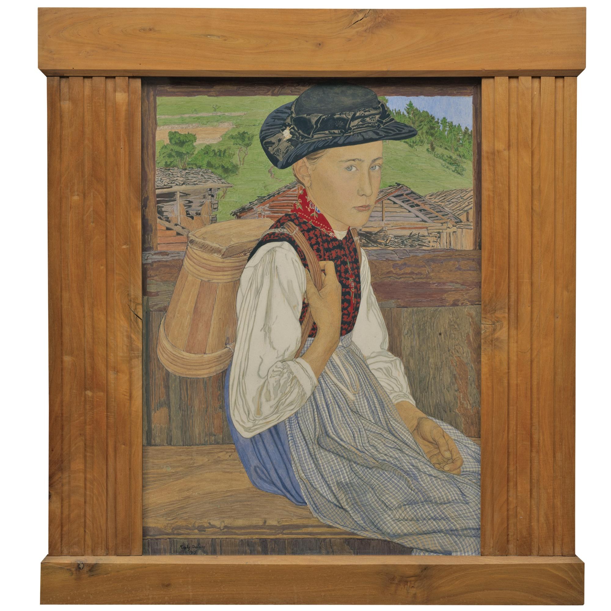 Raphy Dallèves - Jeune Valaisanne, 1915 Young Woman From The Valais, 1915