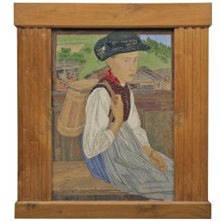 Raphy Dallèves - Jeune Valaisanne, 1915 Young Woman From The Valais, 1915