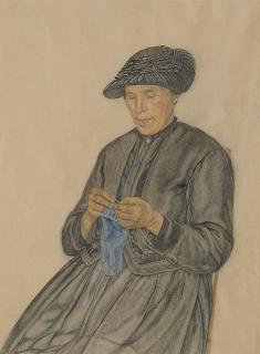 Raphy Dalleves - Tricoteuse d\'Hérémence