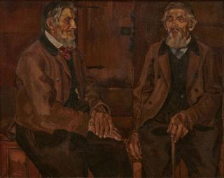 Raphy Dallèves - Two men at the bar