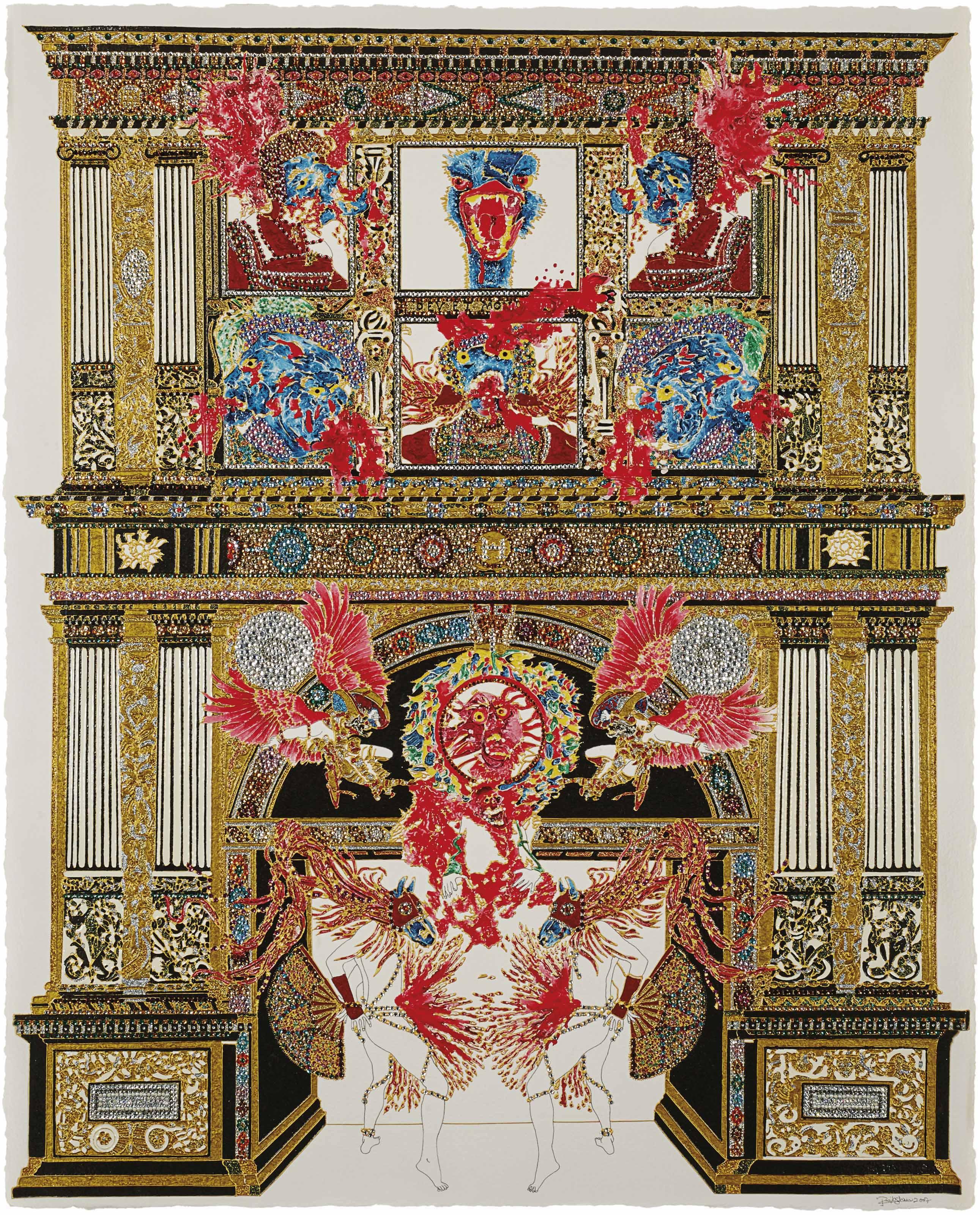 Raqib Shaw - Absence of God VI (After Holbein)