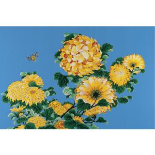 Raqib Shaw - Chrysanthemum & Bee (After Katsushika Hokusai)