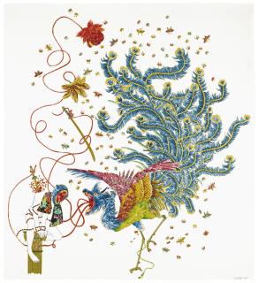 Raqib Shaw - Death, Beauty And Justice Iii