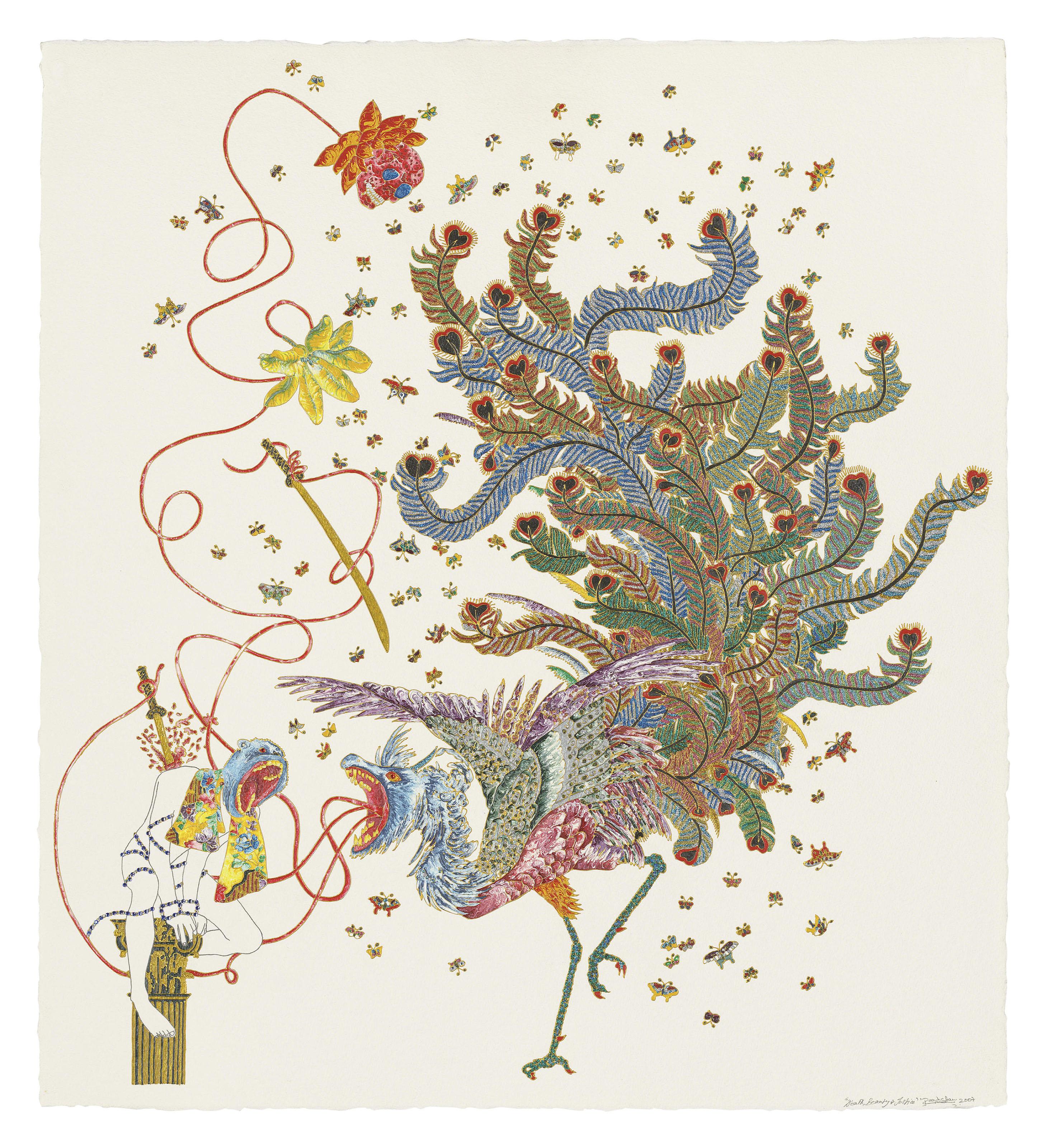 Raqib Shaw - Death, Beauty and Justice IV