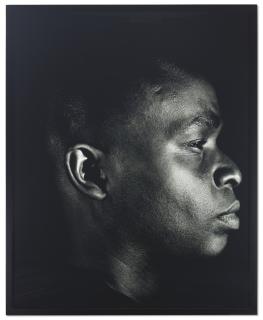 Rashid Johnson - Found Portrait of a Young Negro Scholar