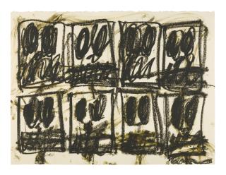 Rashid Johnson - Untitled Anxious Crowd Drawing