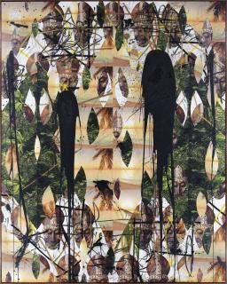 Rashid Johnson - Untitled Mask Collage