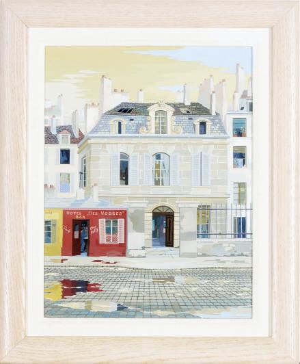Ratislaw Rakoff - Parisian street scene; and a companion painting