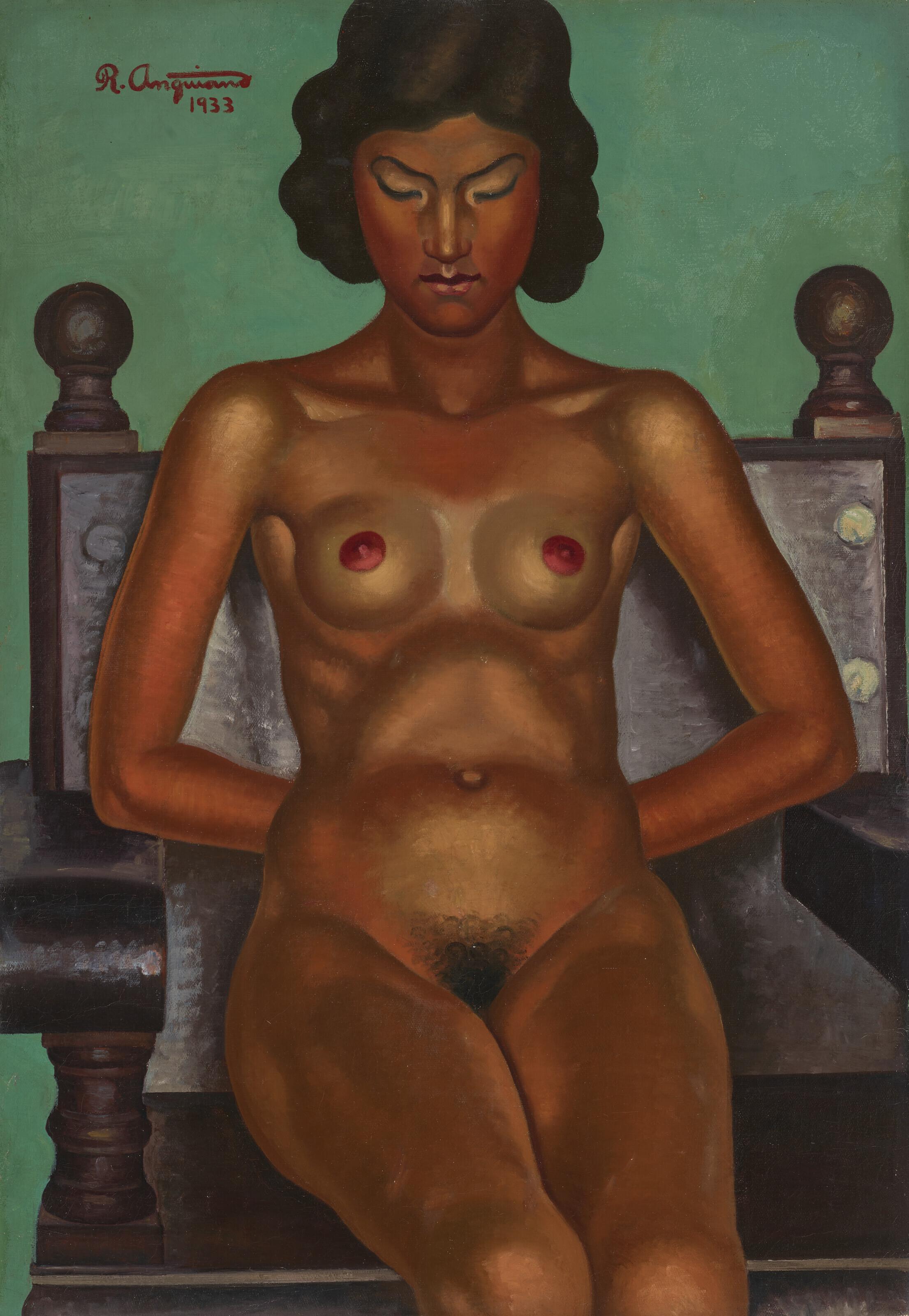 Raúl Anguiano - Desnudo de Aurorita